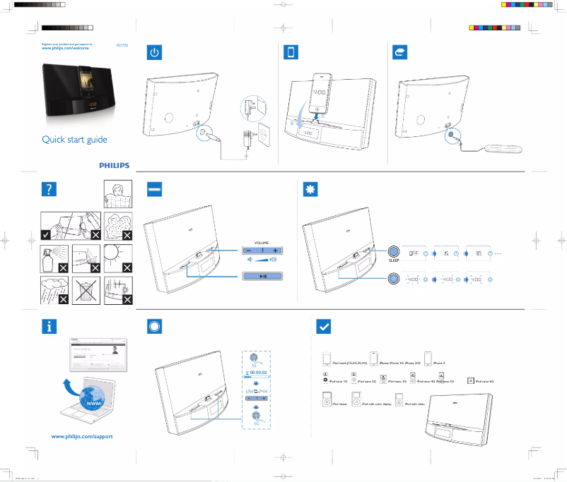 Image de la première page du manuel de l'appareil AD700