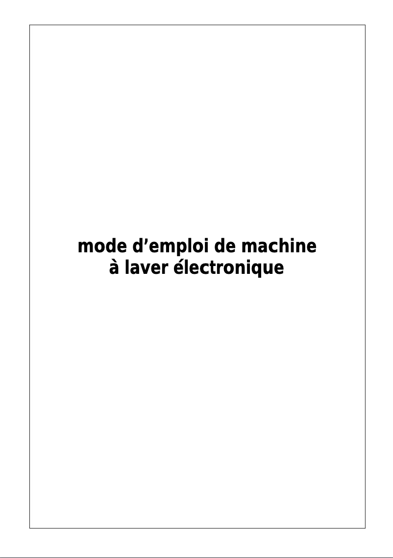 Image de la première page du manuel de l'appareil WAL 1207 A