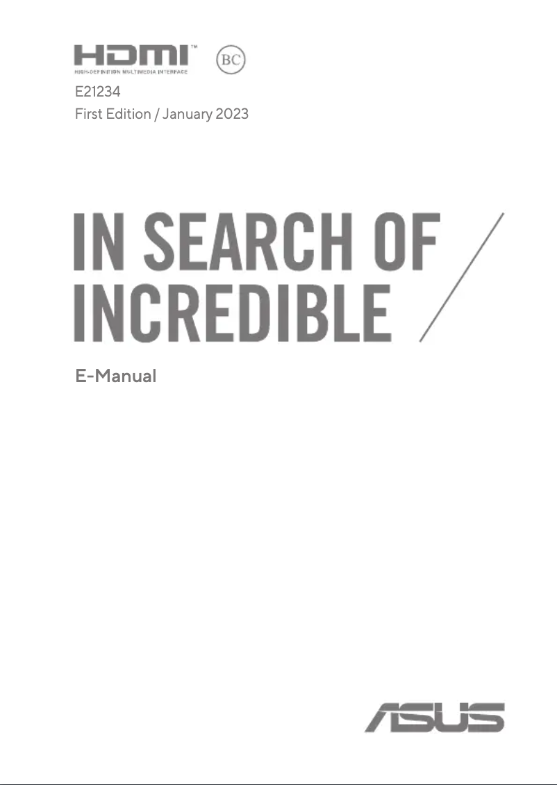 Page 1 de la notice Manuel utilisateur Asus ZenBook S