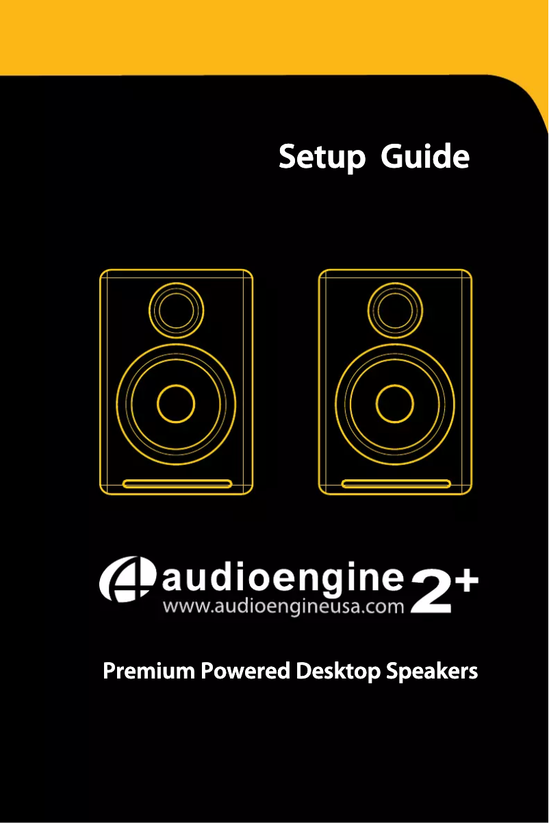 Page 1 de la notice Manuel utilisateur Audioengine 2+