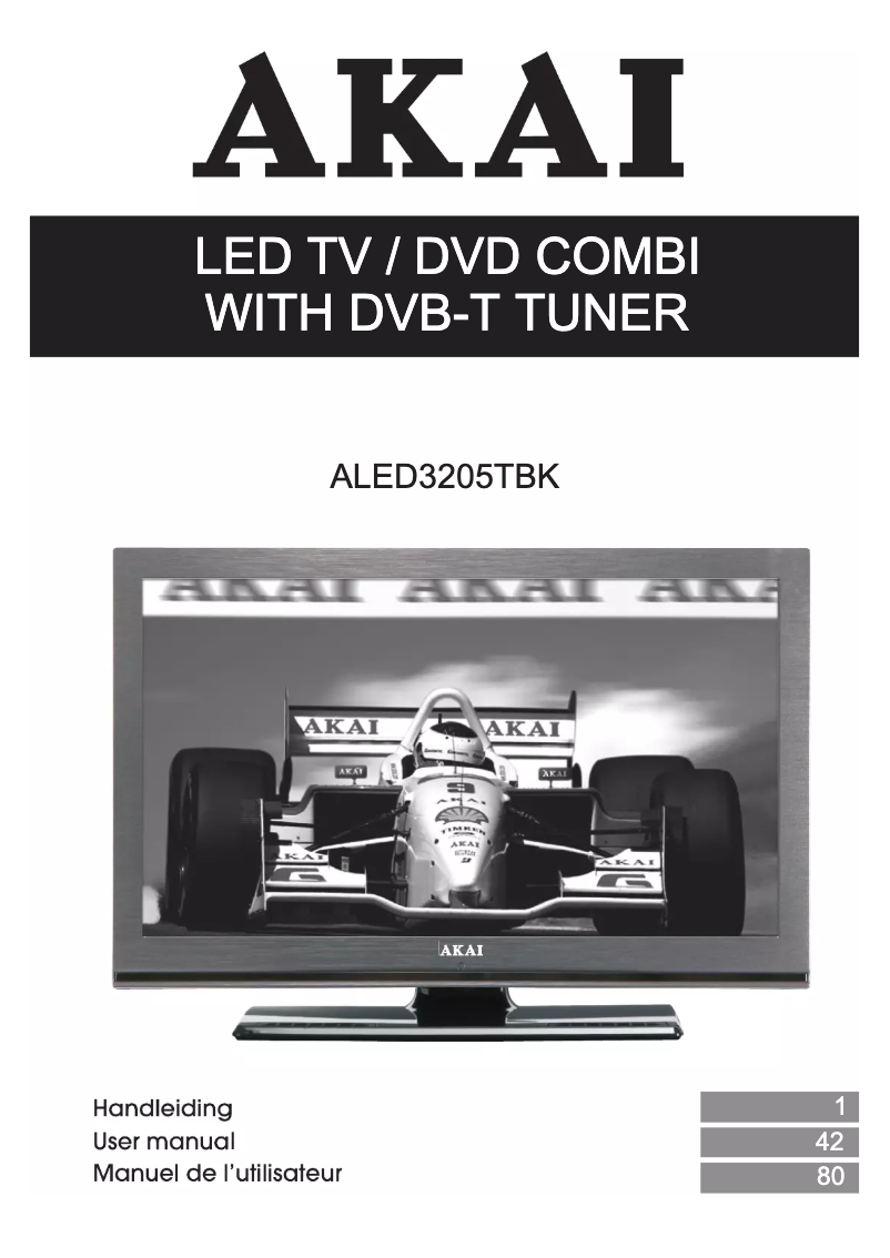 Imagen de la primera página del manual del dispositivo ALED3205TBK