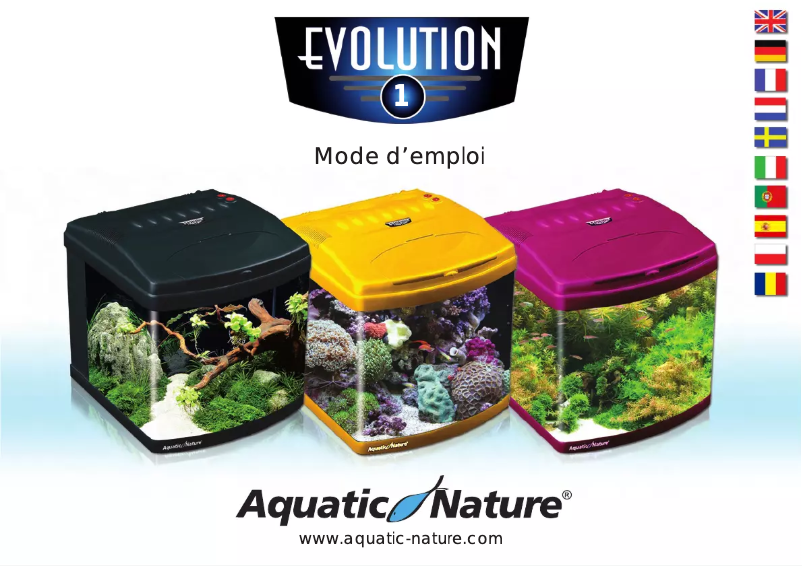 Page 1 de la notice Manuel utilisateur Aquatic Nature Evolution 1