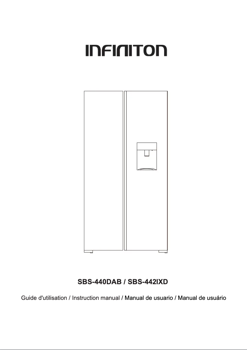 Page n°1 - Manuel utilisateur Infiniton SBS-442IXD