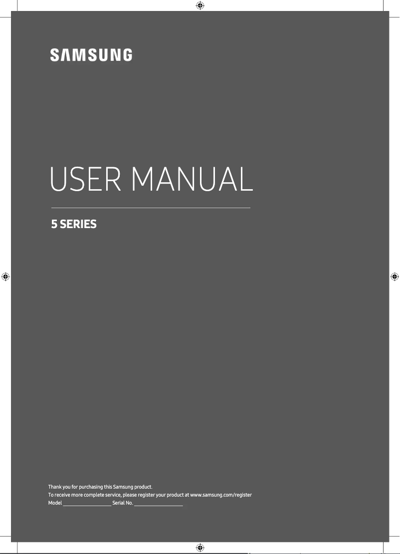 Image de la première page du manuel de l'appareil UE40M5000AU