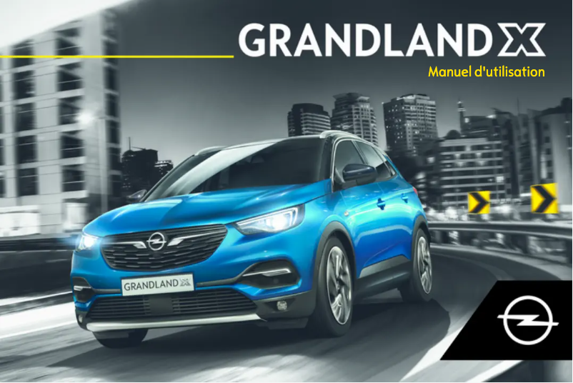 Image de la première page du manuel de l'appareil Grandland X (2018)