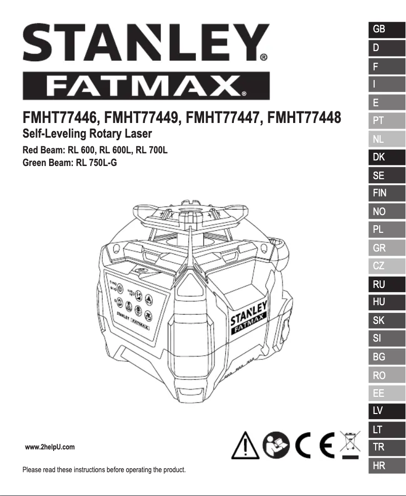 Image de la première page du manuel de l'appareil FMHT77446