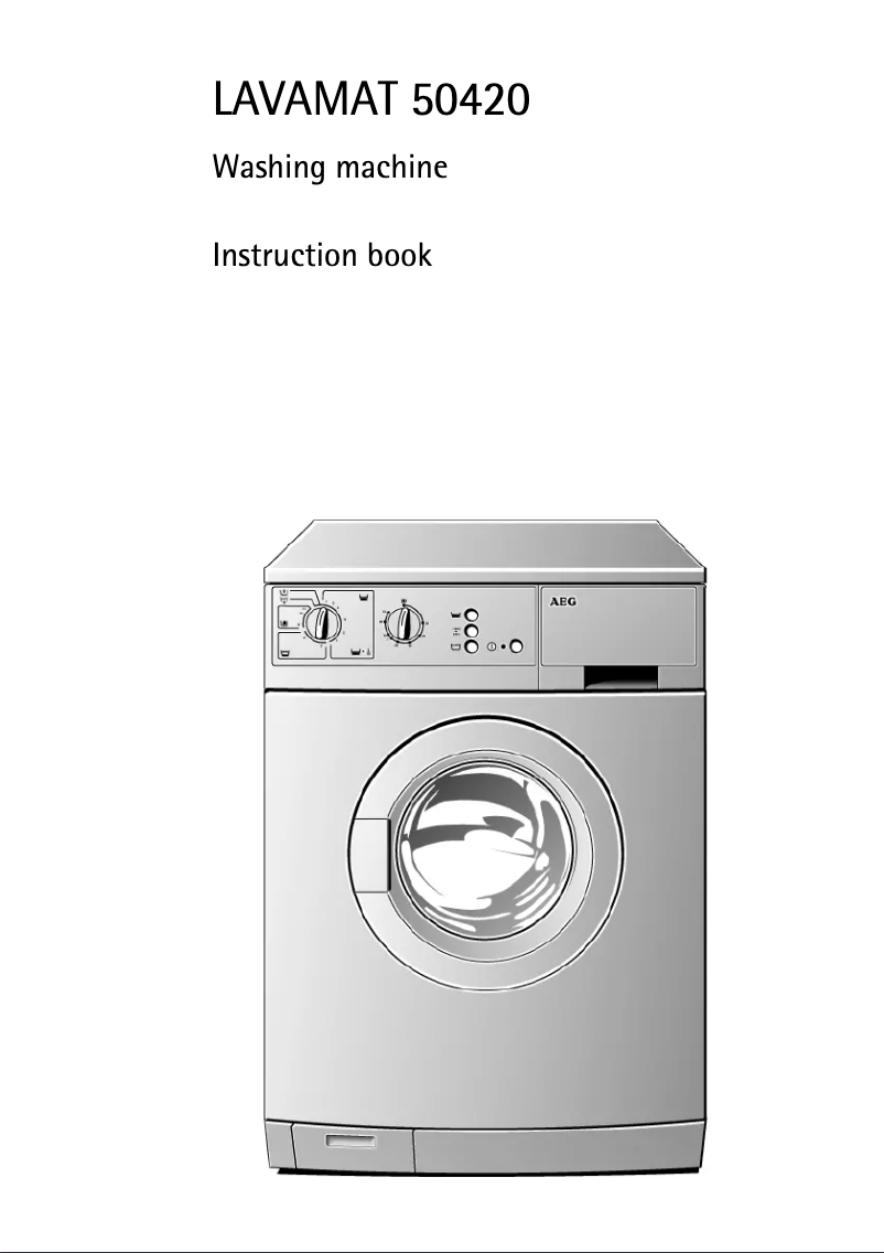 Page n°1 - Manuel utilisateur AEG Lavamat 50420w