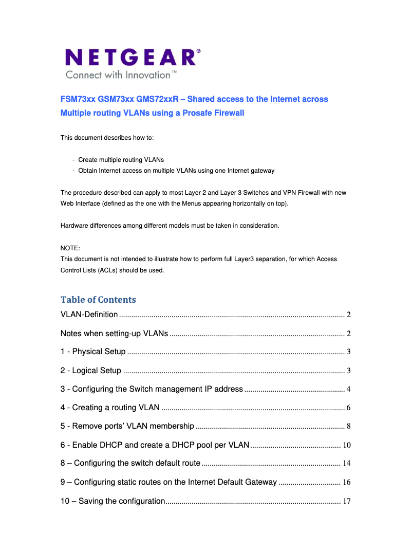 Page 1 de la notice Instructions de sécurité Netgear FSM7352PS