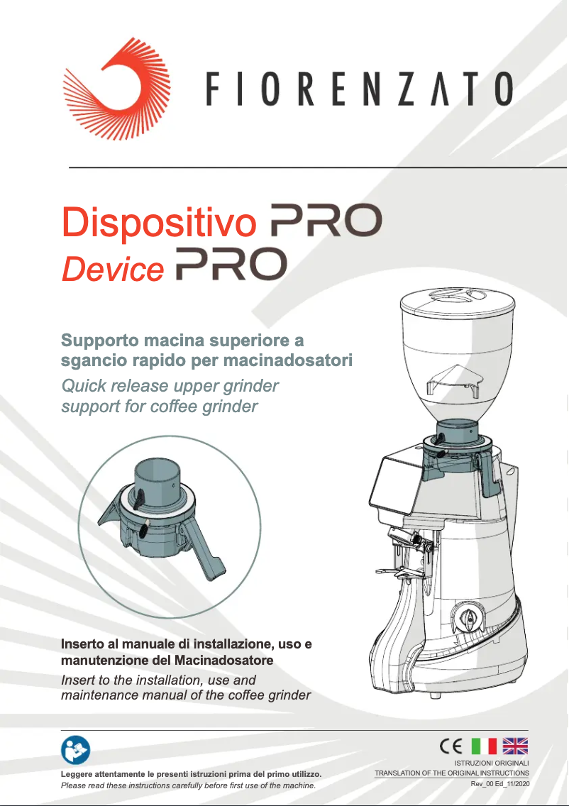 Página 1 del manual Manual de usuario Fiorenzato F64 E PRO