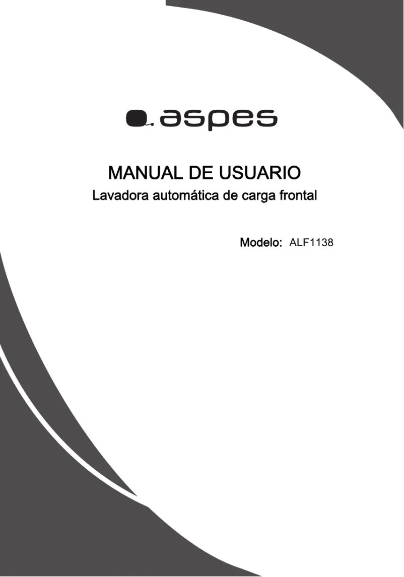 Page n°1 - Manuel utilisateur Aspes ALF1138