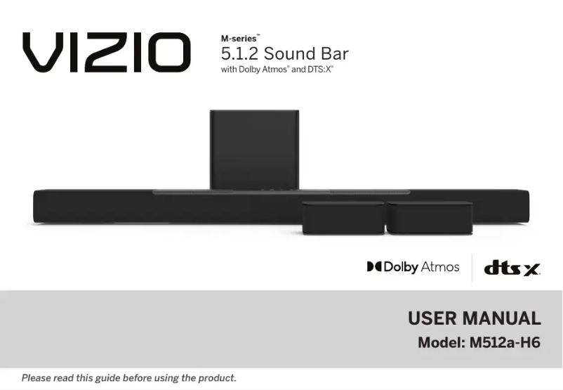 Page 1 de la notice Guide de démarrage rapide VIZIO M51ax-J6