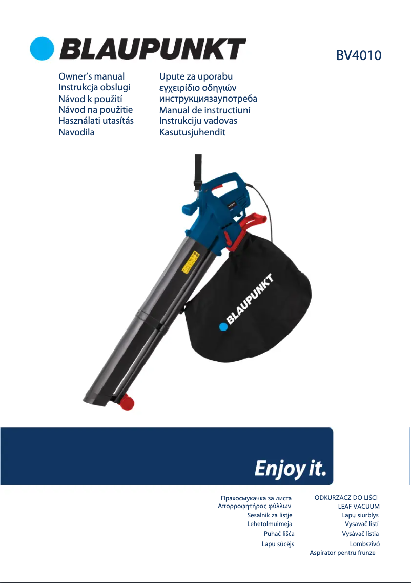 Image de la première page du manuel de l'appareil BV4010