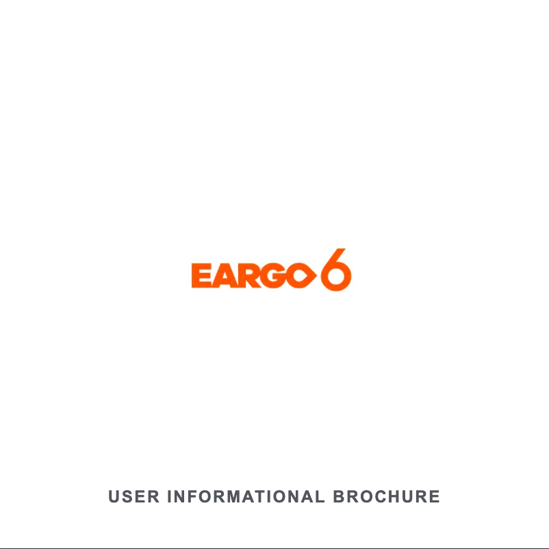 Page n°1 - Manuel utilisateur Eargo 6