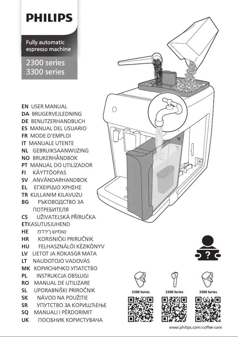 Page n°1 - Manuel utilisateur Philips 2300 Series EP2333