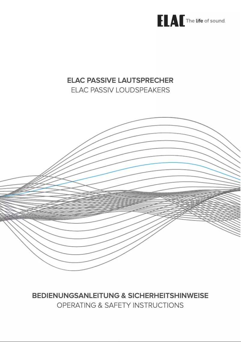 Page n°1 - Manuel utilisateur ELAC VELA FS 407