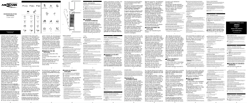 Page n°1 - Manuel utilisateur Ansmann Future T400FR