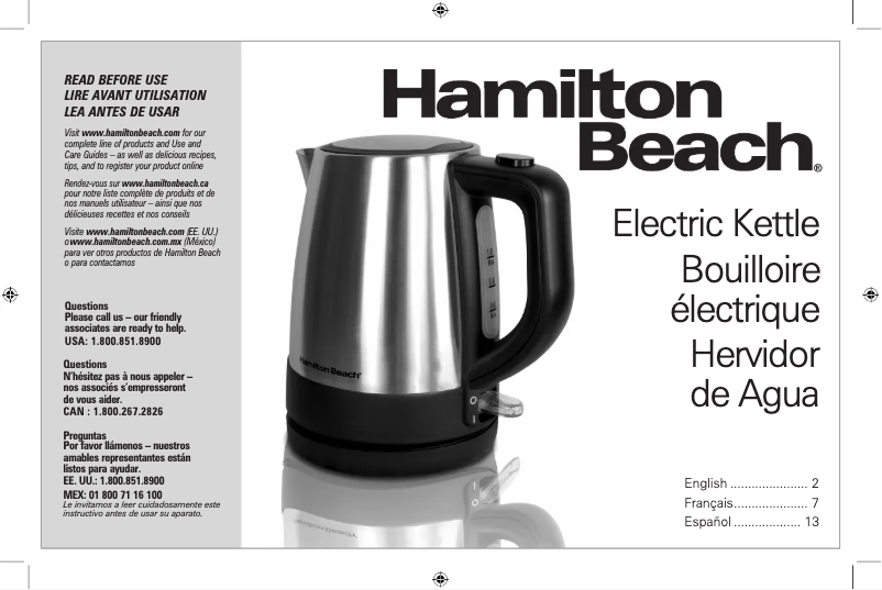 Image de la première page du manuel de l'appareil 40978