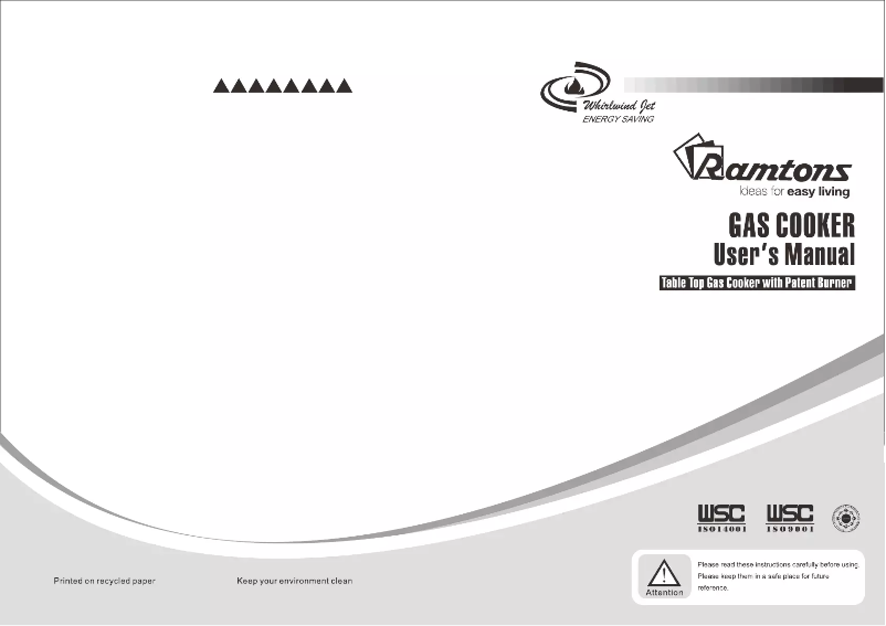 Page 1 de la notice Manuel utilisateur Ramtons RG/504