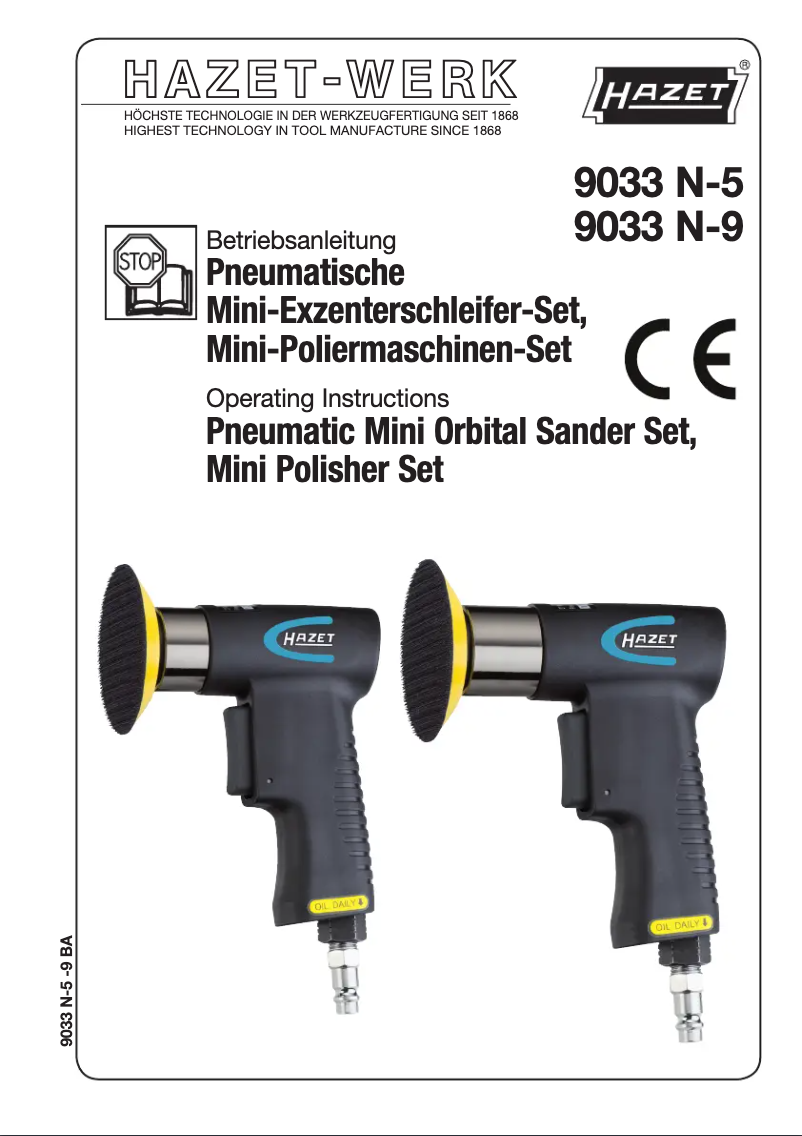 Página 1 del manual Manual de usuario Hazet 9033N-5