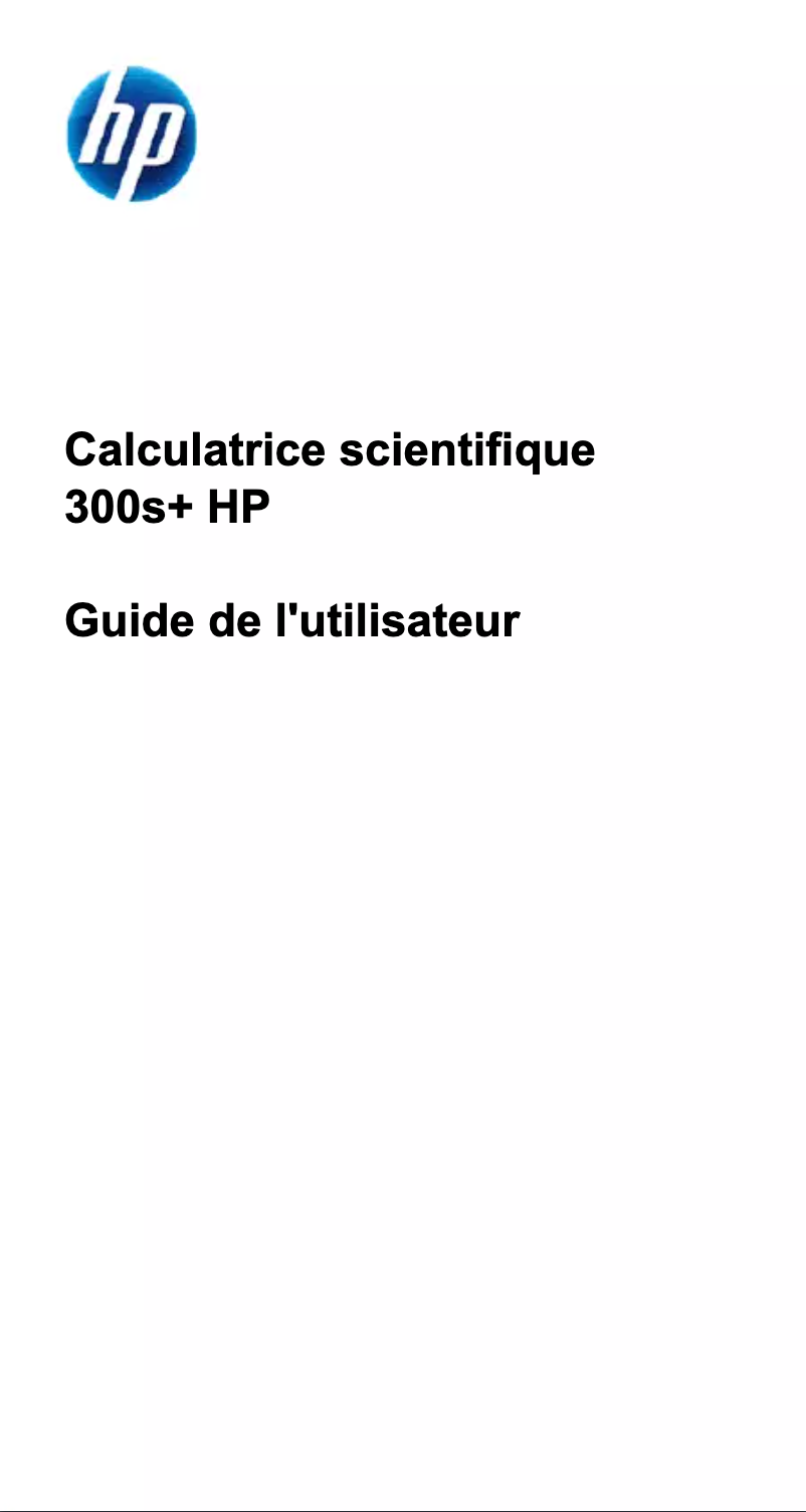 Image de la première page du manuel de l'appareil 300S+