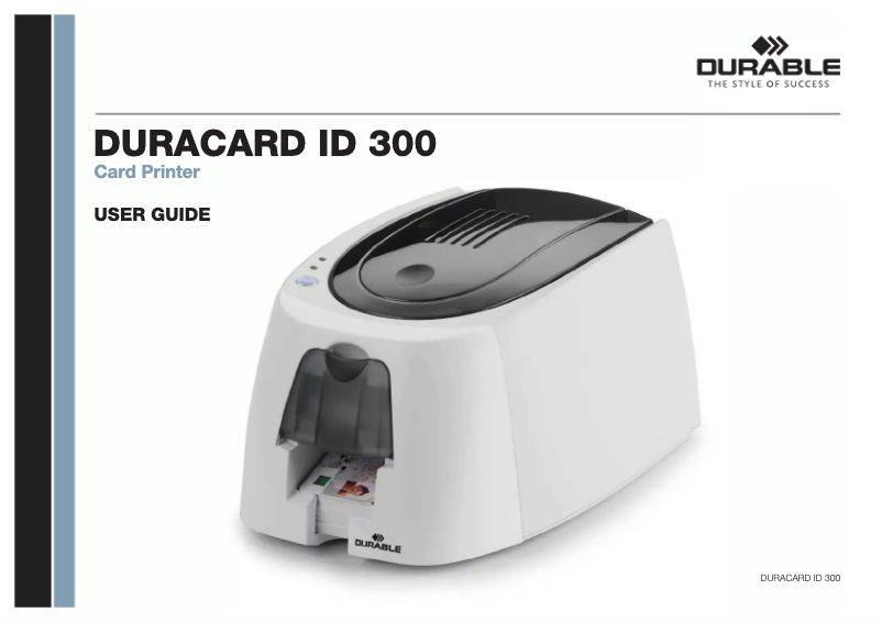 Image de la première page du manuel de l'appareil DURACARD ID 300