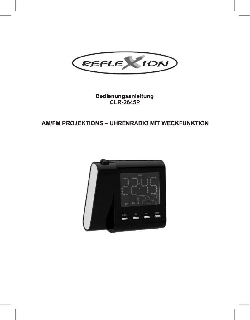 Página 1 del manual Manual de usuario Reflexion CLR2645P