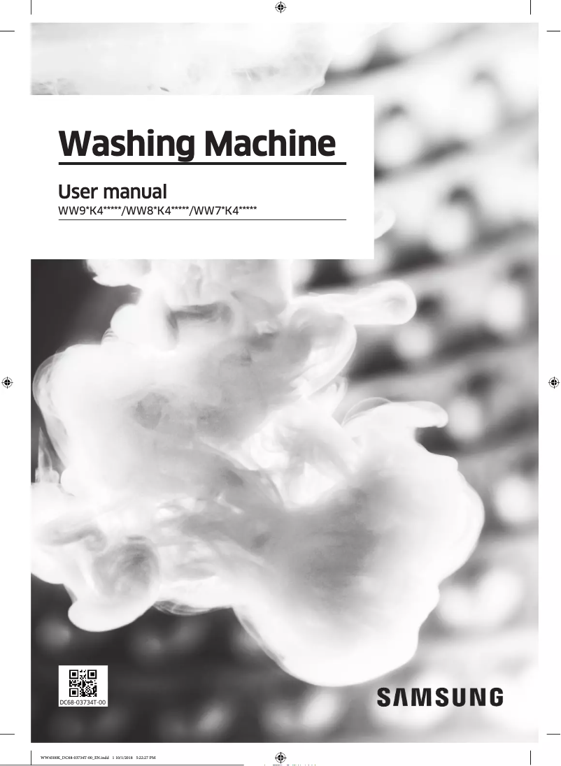Page n°1 - Manuel utilisateur Samsung WW80K4430YW