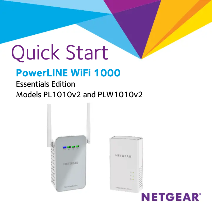 Page n°1 - Guide d'installation Netgear PLW1010v2
