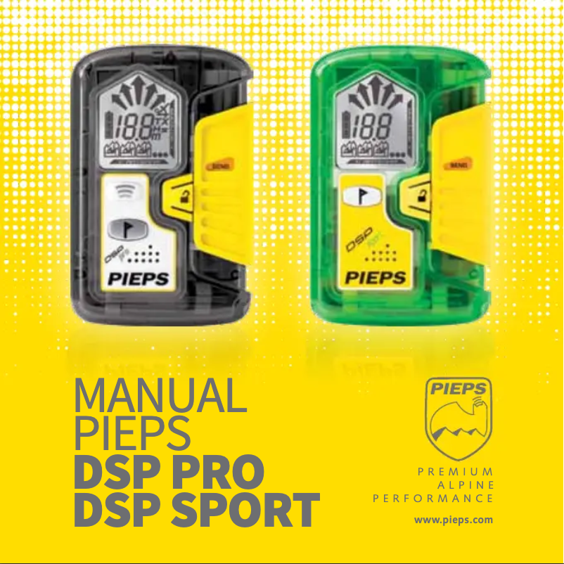 Página 1 del manual Manual de usuario Pieps DSP Pro