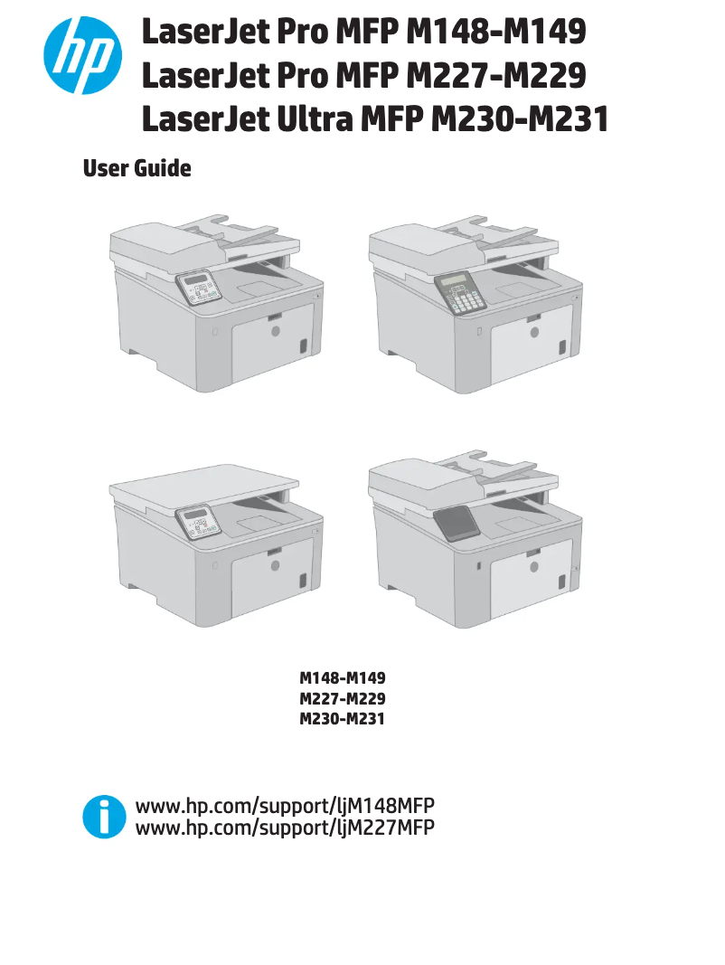 Page 1 de la notice Manuel utilisateur HP LaserJet Pro M148fdw