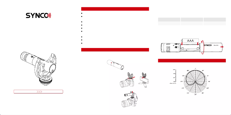 Page 1 de la notice Manuel utilisateur Synco Mic-M2S