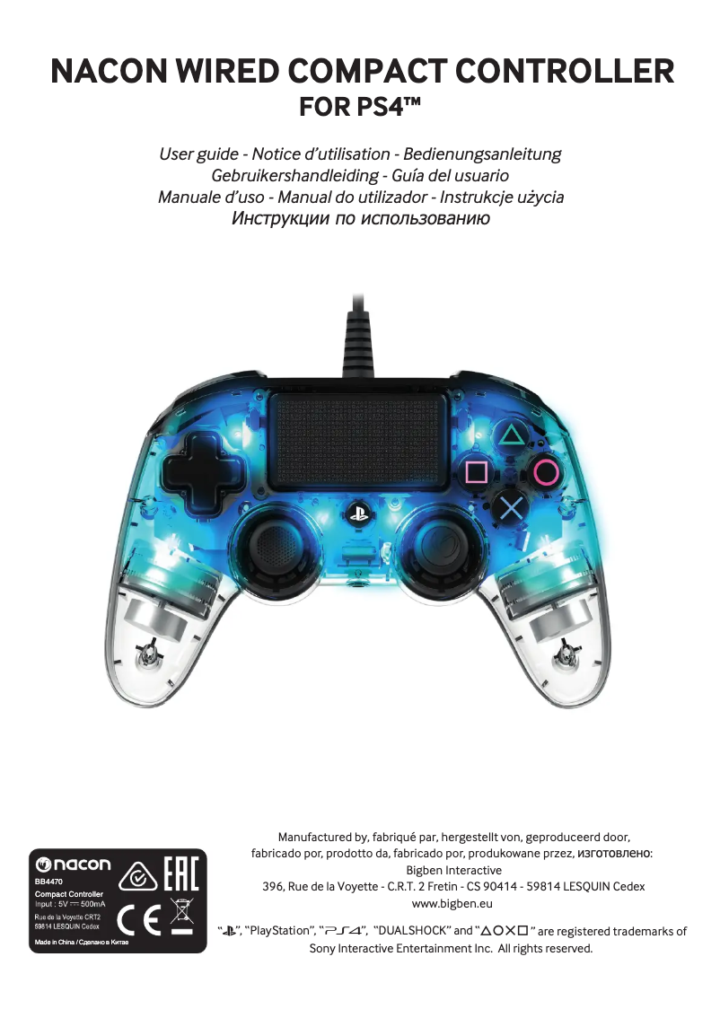 Image de la première page du manuel de l'appareil BB4470