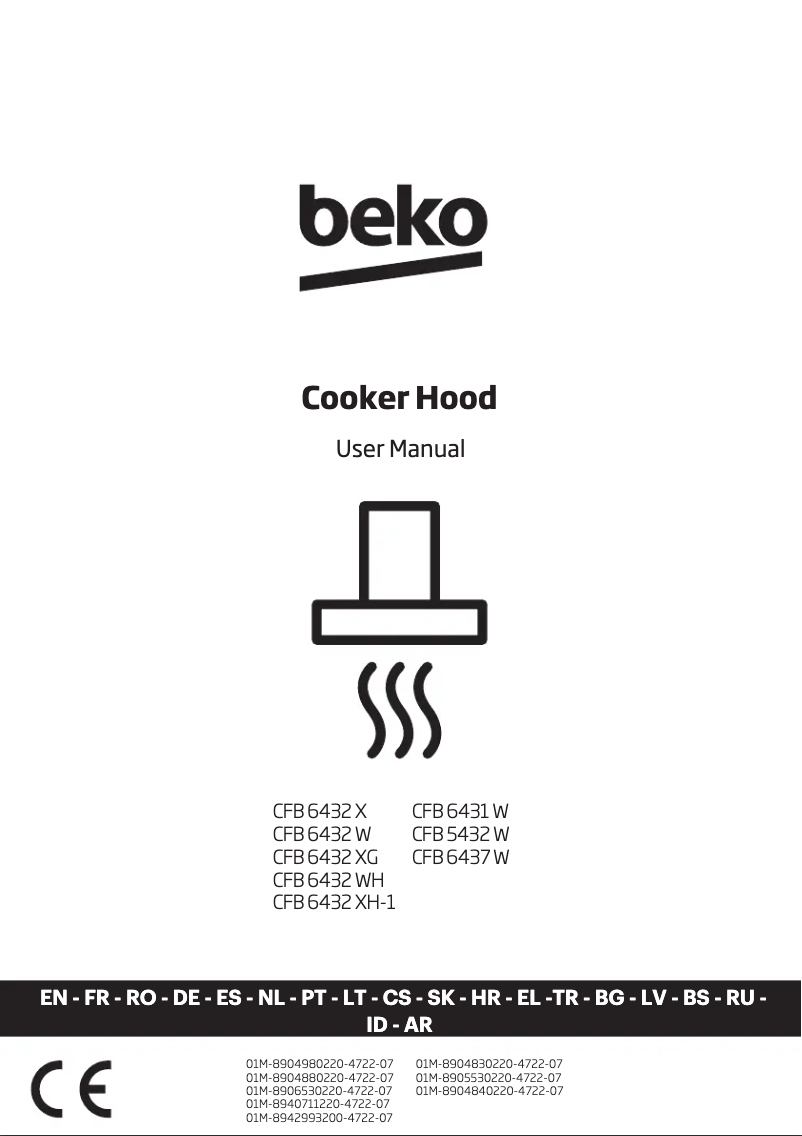 Page n°1 - Manuel utilisateur Beko CFB 6437 W