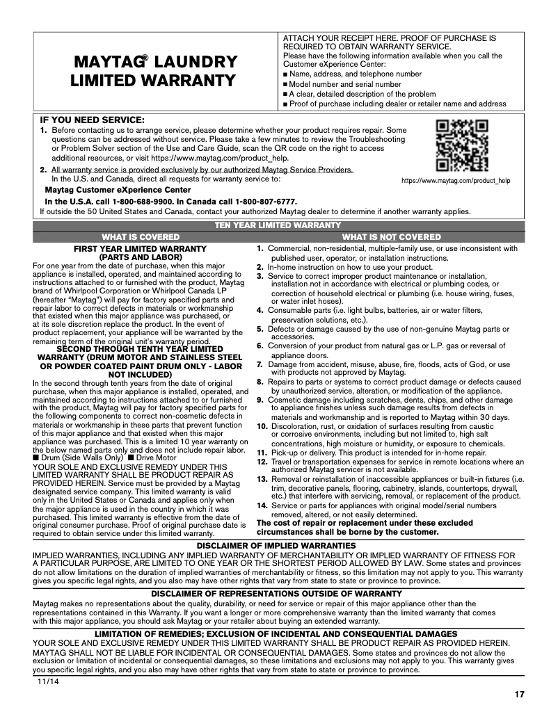 Image de la première page du manuel de l'appareil MGDB955FW