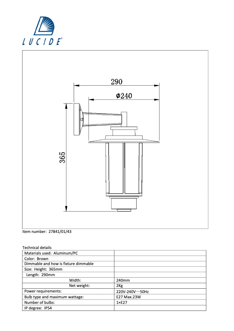 Image de la première page du manuel de l'appareil Goess 27841/01/43
