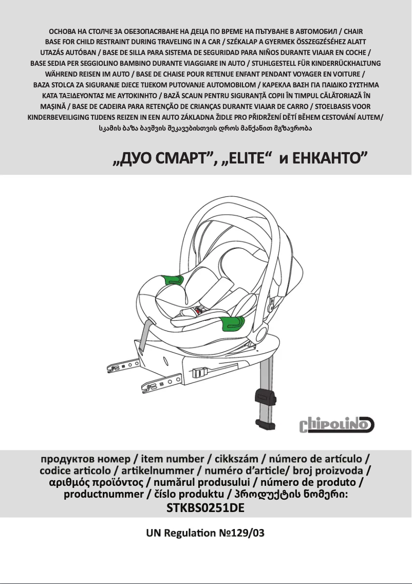 Page 1 de la notice Manuel utilisateur Chipolino Duo Smart