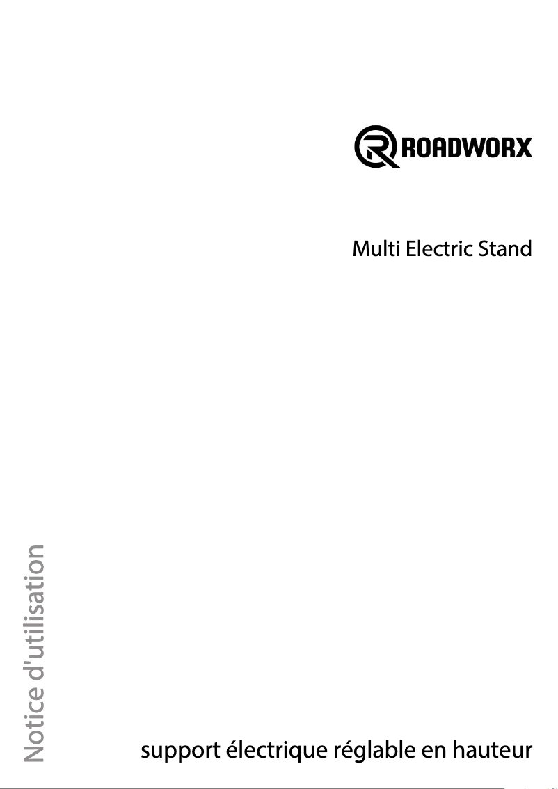 Page n°1 - Manuel utilisateur Roadworx Multi Electric Stand