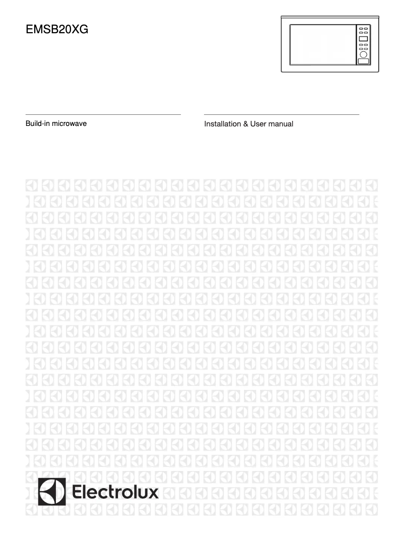 Page 1 de la notice Manuel utilisateur Electrolux EMSB20XG