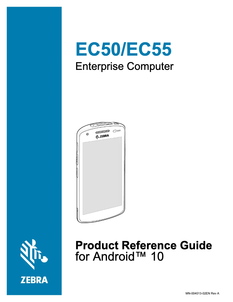 Image de la première page du manuel de l'appareil EC55