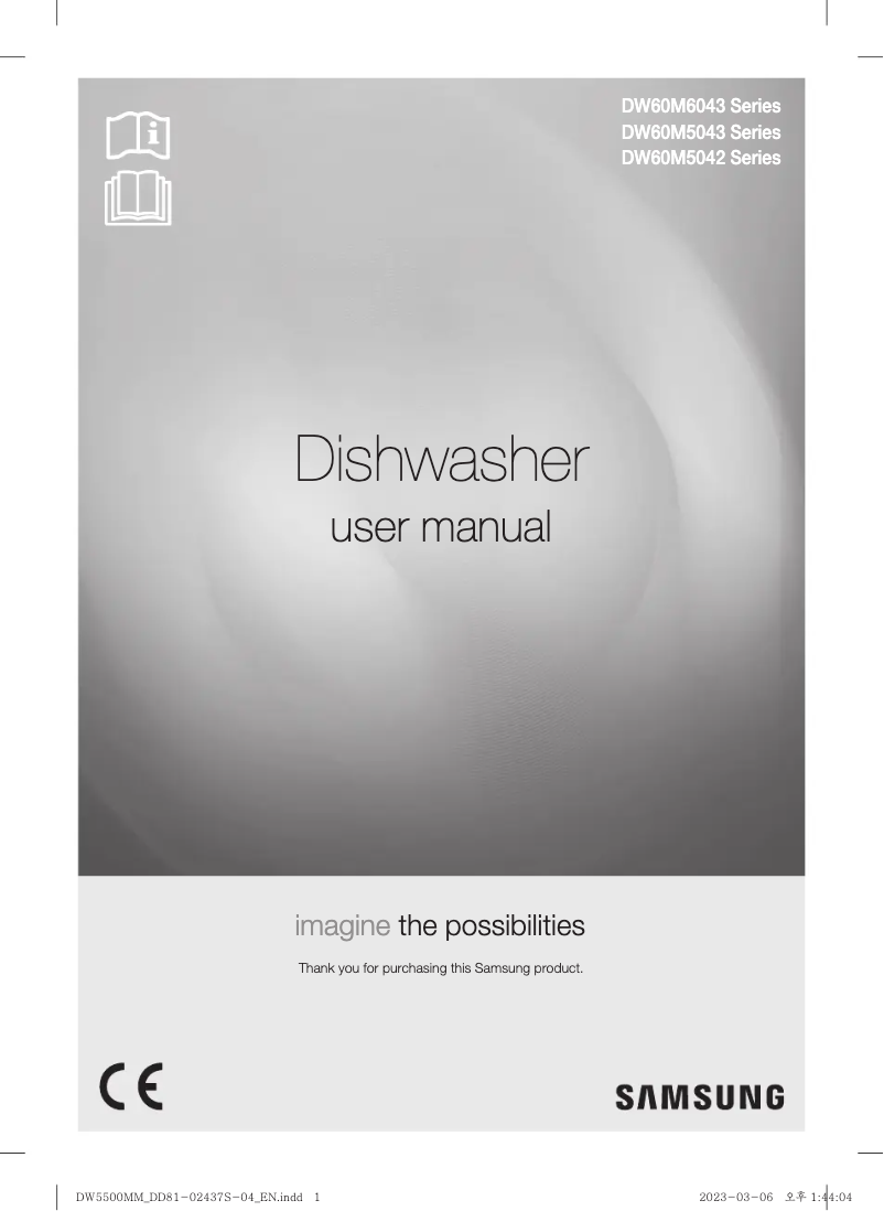 Page n°1 - Manuel utilisateur Samsung DW60M6043FS