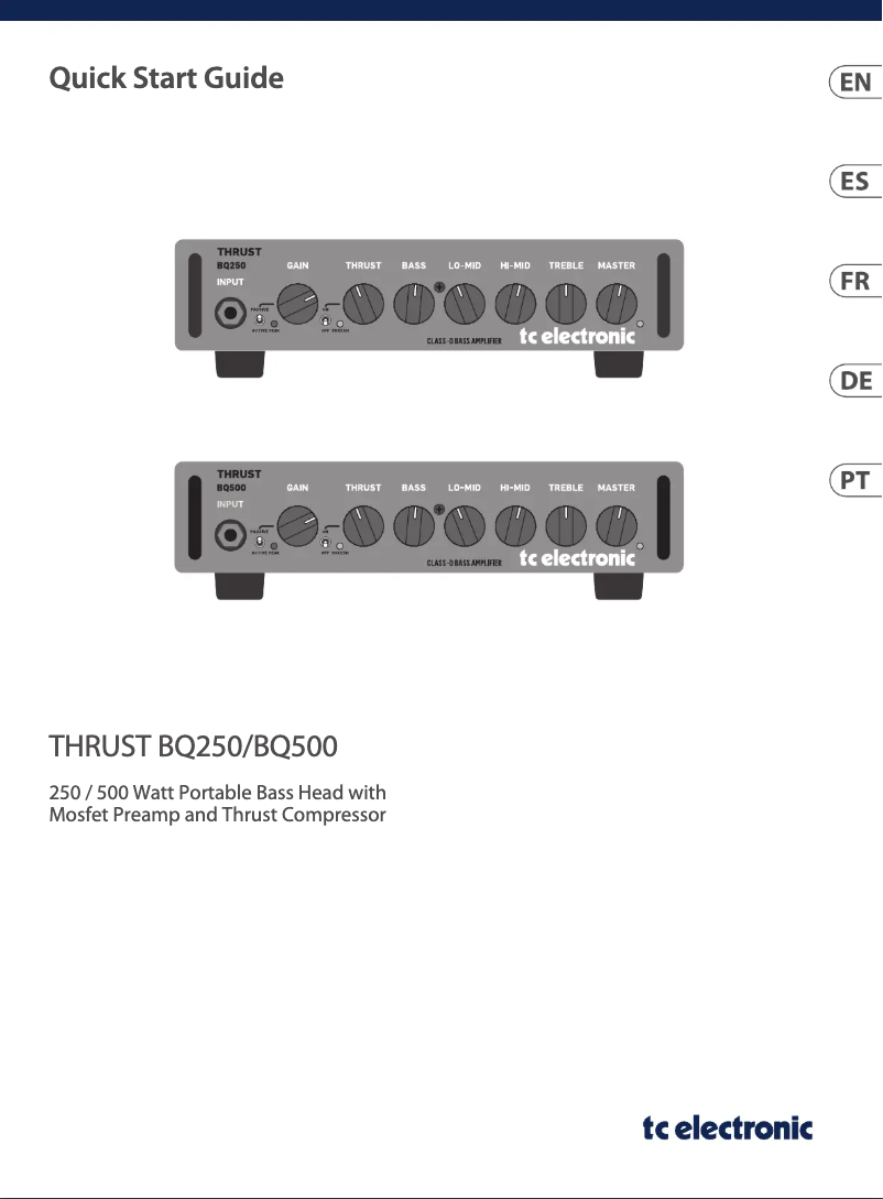 Page n°1 - Manuel utilisateur TC Electronic THRUST BQ500