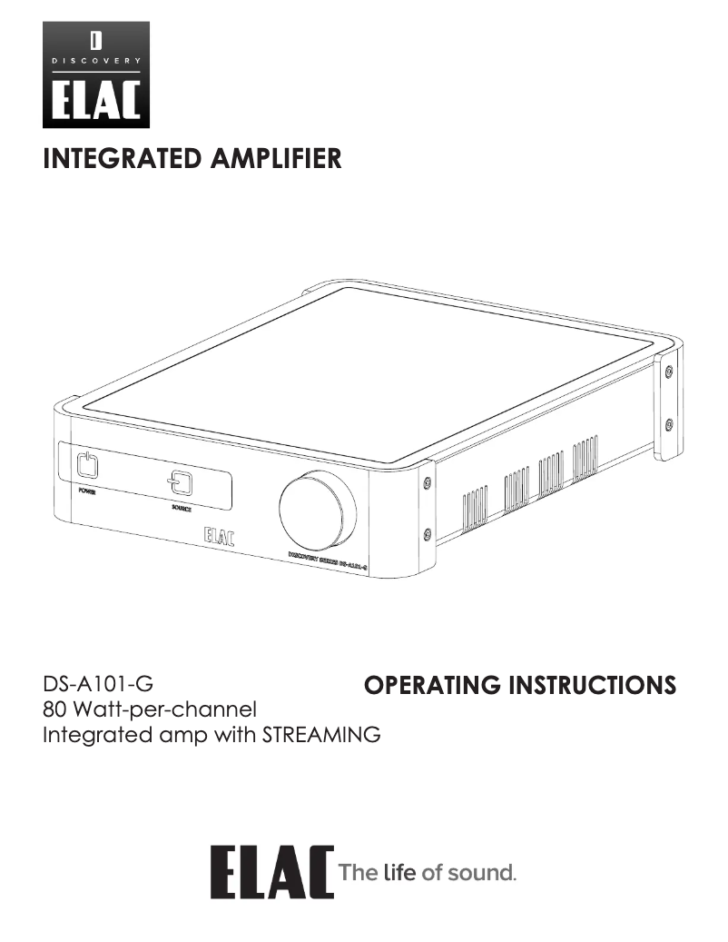 Image de la première page du manuel de l'appareil DS-A101-G