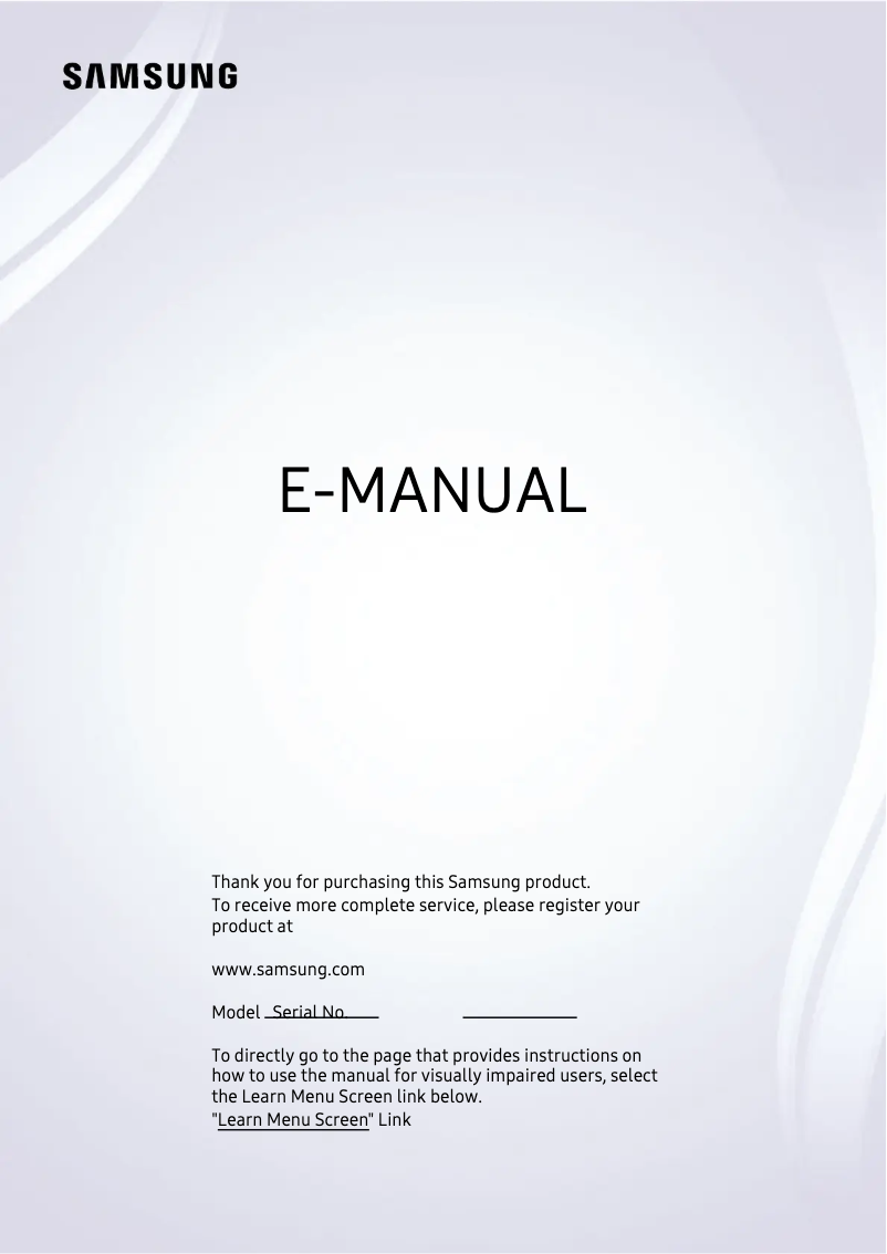 Page n°1 - Manuel utilisateur Samsung QN50LS03BAG
