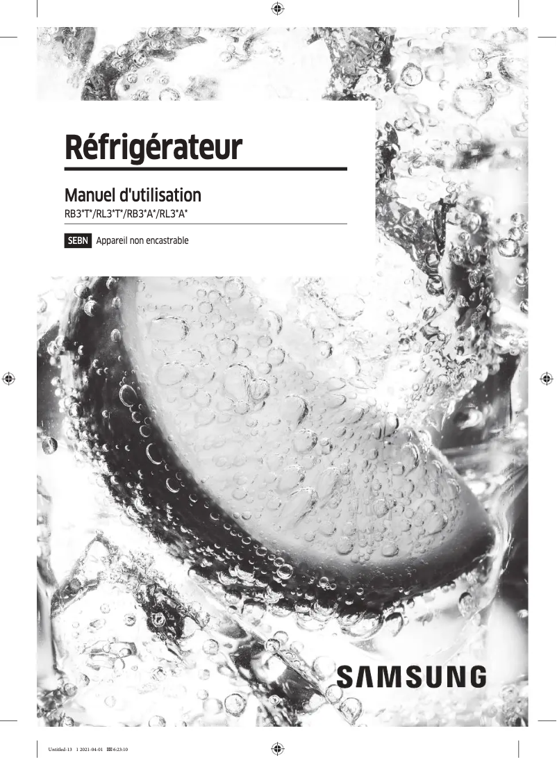 Page n°1 - Manuel utilisateur Samsung RR39A746341