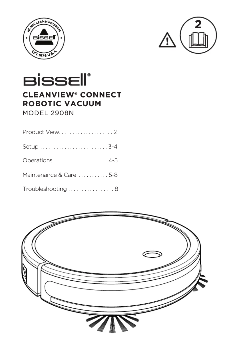 Page 1 de la notice Manuel utilisateur Bissell CleanView 2908N