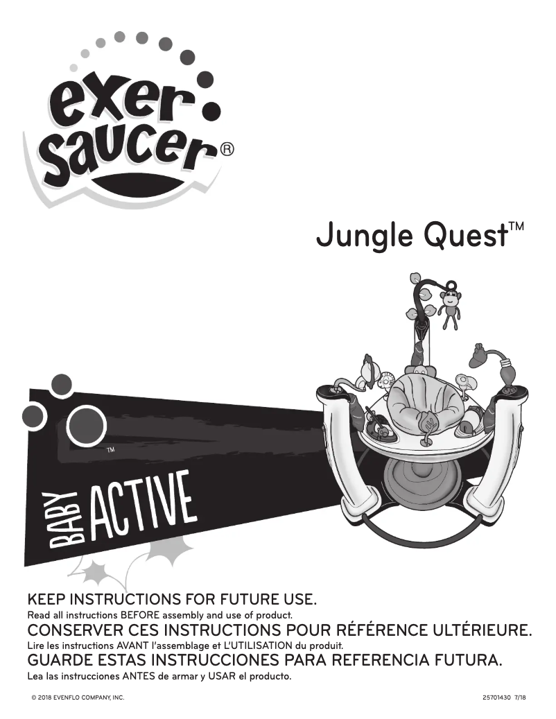 Image de la première page du manuel de l'appareil Jungle Quest