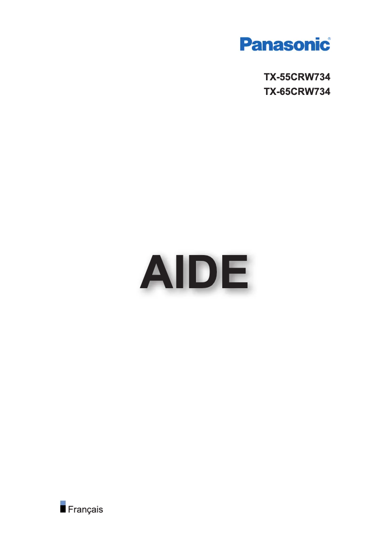 Página 1 del manual Manual de usuario Panasonic Viera TX-65CRW734