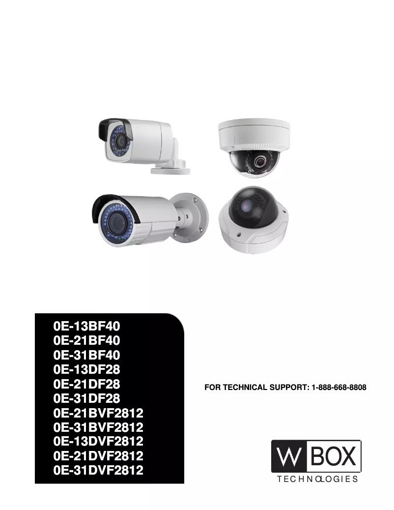 Page 1 de la notice Manuel utilisateur W Box 0E-31DVF2812