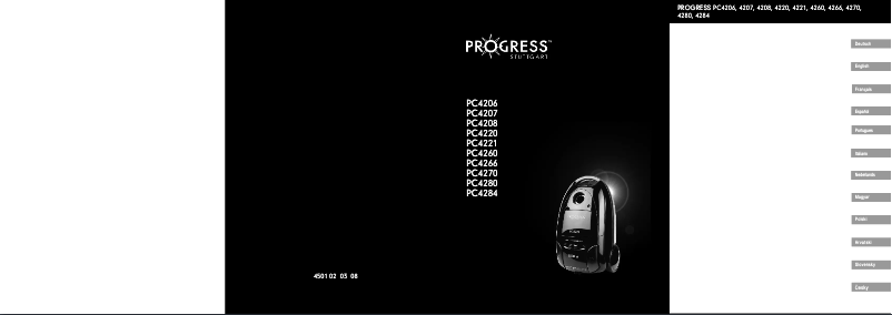 Page n°1 - Manuel utilisateur Progress PC4221