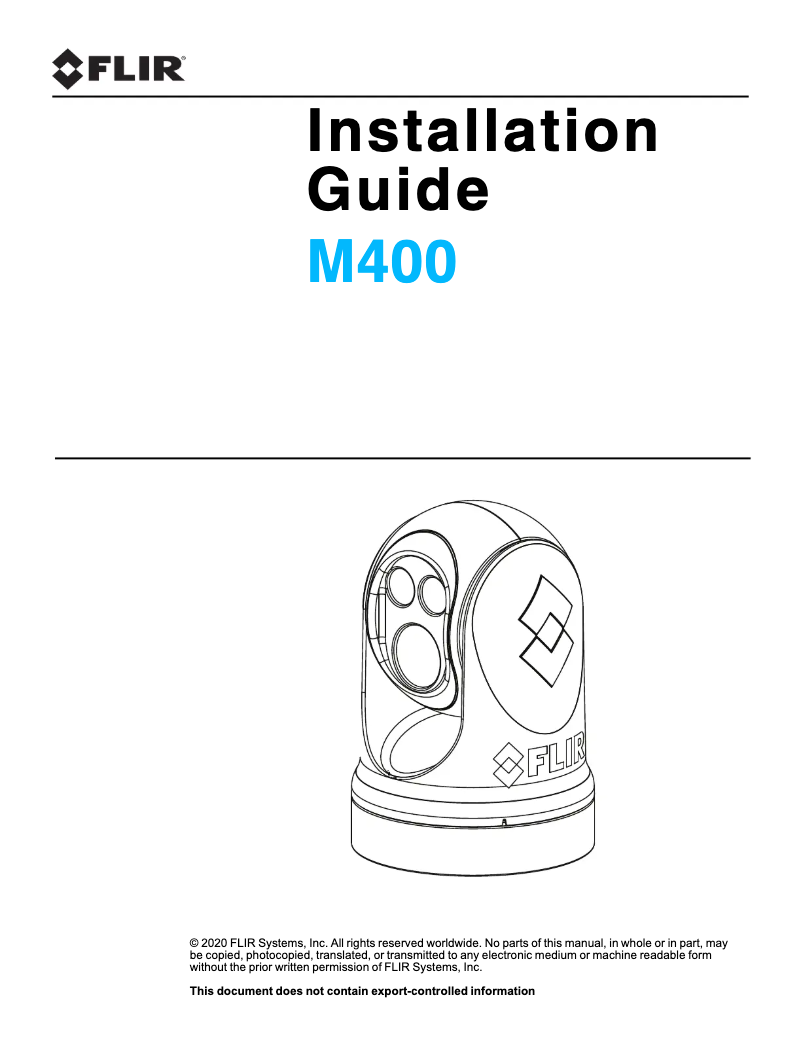 Image de la première page du manuel de l'appareil M400XR